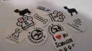 Pre Cut One Inch Bottle Cap Images I love my Schnauzer Free Ship
