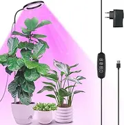Plant Light, LED Full Spectrum Grow Light, 160 cm Large Height Adjustable Horticultural Lamp with 3/9/12H Timer, 360° Flexible, 10 Brightness, 3 Modes, for Indoor Plants