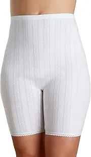 Vedonis by Slenderella Side-Seamfree 100% Cotton Long Leg Pantee Brief