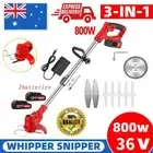 36V 800W Electric Cordless Grass String Trimmer Lawn Cutter Brush Mower Snipper