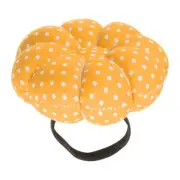Wrist Pin Cushion Pumpkin Needle Sewing Pincushion with Elastic Belt, Yellow