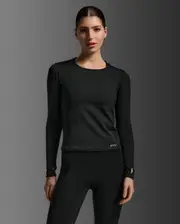 Ignition Grid Base Layer, 2XU, L, Black/Silver Reflective, Female