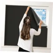 100% Blackout Curtains for Bedroom, Portable DIY Window Blinds, No Drill