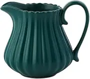 Sauce Boat Gravy Warmer Gravy Boat Small Ceramic Milk Cup Coffee with Large-Capacity Wreath European Milk Cup with Handle Milk Jug 210ml Gravy Bowl Milk Container (Color : C)
