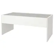 DUNDRA activity table with storage, white/grey
