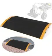 2.6" Threshold Ramp Aluminum with 600lbs Load Capacity Anti-Slip Portable