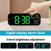 7'' Digital Snooze Alarm Clock for Bedroom LED Big Display with Temperature Date