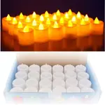 24 X REALISTIC LED CANDLES LIGHTS FLAMELESS WEDDING LIGHT RO