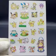 23pcs Pocket Monester Stickers Set Pikachu Assorted Design Gift 1+1Sheets