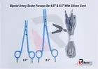 Hemostatic Reusable Bipolar Artery Sealer Clamps-Blue:6.5"+8.5" &3m Cord-Options