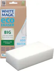 White Magic Medium Eraser Sponge for Bathroom Oven Shower Glass Stove Top Cleani