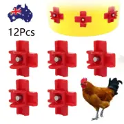 Chicken Nipple Drinker Water Waterfowl Horizontal Auto Drinker Hen Poultry 12pcs