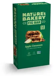 Nature'S Bakery Whole Wheat Fig Bars, Apple Cinnamon, Real Fruit, 12 Twin Packs