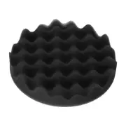 Buffing Sponge Pads 6" Polishing Wheel Waffle Finishing Grip Pad, Black