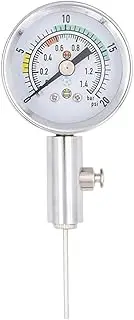 Hellery Air Pressure Gauge, Lightweight Mini Round Dial Precision Tool for Rugby/Soccer, Football, Volleyball, Basketball, Inflatable Items
