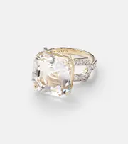 [Mateo] Mateo 14kt gold ring with topaz and diamonds N gold