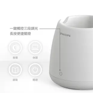 PHILIPS 飛利浦小精靈充電式檯燈 充電式檯燈 LED 多功能檯燈 USB檯燈 LED燈 床頭燈 小夜燈