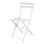 Bolero Grey Pavement Style Steel Folding Chairs (Pack of 2) - Cafe Chairs (GH551) - GH551