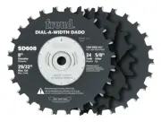 Freud 8 In. x 24T Dial-A-Width Stacked Dado Sets