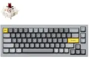 Keychron Q2 65% RGB Gateron G Pro Brown Fully Assembled Hot-Swappable QMK Custom Mechanical Keyboard Silver Grey
