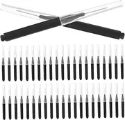 Healeved Pack Interdental Brush Kit Black Bristles for Deep Gum Cleaning Individually Wrapped for Easy Travel Daily Oral Care