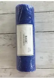 Basic Blue Mesh Floral Ribbon New Unopened 30 ft x 10” Hobby Lobby