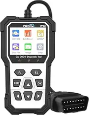 Veepeak OBD2 Scanner Diagnostic Tool, Auto Enhanced Check Engine Light Code Reader with Reset, Full OBD Modes, and Carrying Case for 2006+ Petrol / 2007+ Diesel Cars and Light Trucks