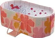 Foldable Soaking Bathtub - collapsibl Bathtub for Baby, Portable Bath Tub for Camping | Foldable with Drain for Easy Setup, Space-Saving for Travel, Compact Bath Tu