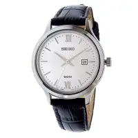 在飛比找Yahoo!奇摩拍賣優惠-【金台鐘錶】SEIKO 精工錶 復古皮帶白面女錶(SUR70