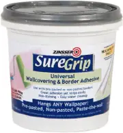 Zinsser 2874 SureGrip Universal Wallcovering Adhesive, Qt. - Quantity 1
