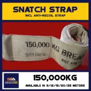 SSA **TRUCK SNATCH STRAP** - 9 METER 150000kg **AUSTRALIAN MADE**