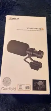 Comica VM10 Pro Camera Shotgun Microphone with Shock Mount,Gain Control,Deadcat