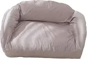 Pet Sofa Bed Nest Removable Cover Non Slip Base All Seasons Dog Cat Couch Small Dog Sofa Kennel for Pet Supplies Cat Puppy, Gray