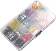 Oewnvmd 130Pcs Standard Blade Car Fuse Assortment,1A 2A 3A 4A 5A 7.5A 10A 15A 20A 25A 30A 35A 40A Auto Medium Blade Fuses Kit - ATC/Apr/ATO/ATS Automotive Fuse Assortment