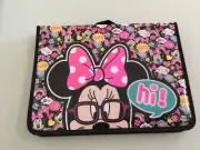 Disney Store Minnie Mouse Art Set w/ Carry Case crayons markers stickers paints