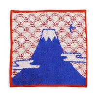 在飛比找誠品線上優惠-伊織富士山手帕巾/ 藍色