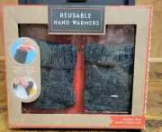 MERCH SOURCE 1 PAIR REUSABLE KNIT HAND WARMERS HEATED 2 THERMO GEL PACKS NEW