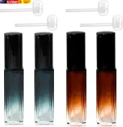 4Pcs Perfume Travel Spray Bottle Glass Atomizer Spray Bottle 10Ml Refillable Bot