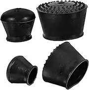 NUOBESTY 4pcs Rubber Ladder Feet Pads Durable Non Slip Ladder Foot Covers for Floor Protection Lightweight and Easy to Install for Home and Outdoor Use
