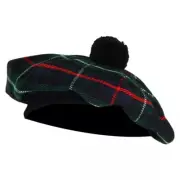 Men's Mackenzie TAM o' SHANTER Bonnet Beret Balmorals Tartan Tammy Hat