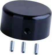 Ｓｉｍｈｏａ Guitar Metal Pedal Button Cap Foot Nail Cap Easy to Install Non-slip Pedal Stomp Knob Guitar Effects Parts for Effect Pedals, Black