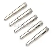 5pc 8mm Diamond Tip Tile Ceramic Cutting Drilling Hole Saw Burr Drill Bit Tool