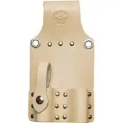 Handmade Double Podger Spanner Holder - Tan Leather - Connell of Sheffield