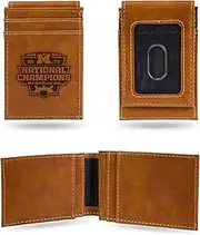 Rico Industries NCAA Laser Engraved Front Pocket Wallet-Compact/Comfortable/Slim