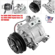 A/C AC Compressor w/Clutch 11063AC For 2000-05 Toyota Echo 1.5L 04-05 Yaris 1.3L (for: Toyota)
