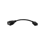 Micro USB Female to USB 2.0 Female Extender Cable Connector Charger Sync Cord