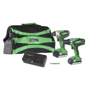 Metabo HPT KC18DGLS 18V Cordless Hammer Drill and Impact Driver Combo Kit, 2-...