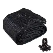 Agfabric 50% Sunblock Shade Cloth with Grommets for Garden Patio Black