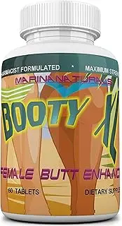 Booty XL Best Female Butt Enhancement & Enlargement Pills, Get a Firm, Fuller & Sexy Buttocks, Butt Enhancer. 2600Mg Formula (The Most Dense & Complete Formula Online).