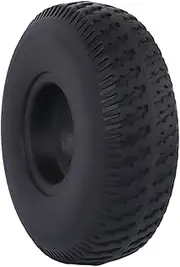 SMZhomeone Solid Rubber Tyres 10 Inch 4.10/3.50-4 Trolley Mobility Scooter Tyres 260 x 85 Rubber Solid Tyre 3.00-4